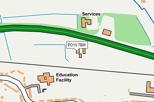 PO10 7BW map - OS OpenMap – Local (Ordnance Survey) PO10 7BW map - OS OpenMap – Local (Ordnance Survey)