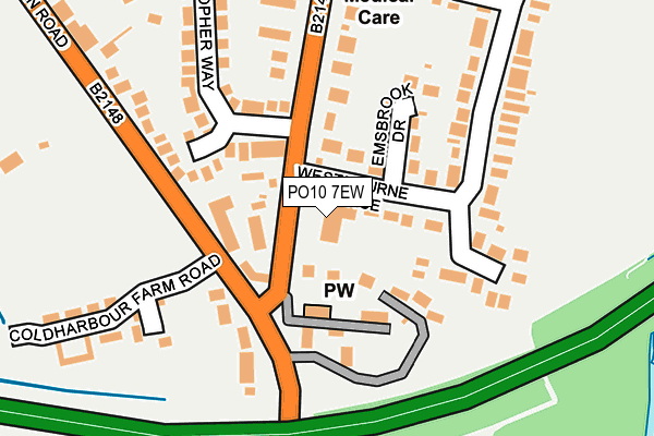 PO10 7EW map - OS OpenMap – Local (Ordnance Survey) PO10 7EW map - OS OpenMap – Local (Ordnance Survey)