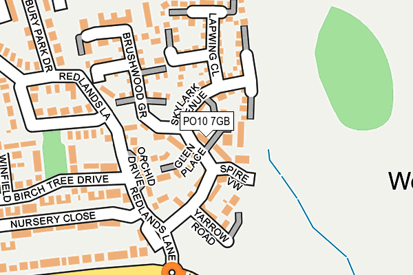 PO10 7GB map - OS OpenMap – Local (Ordnance Survey)