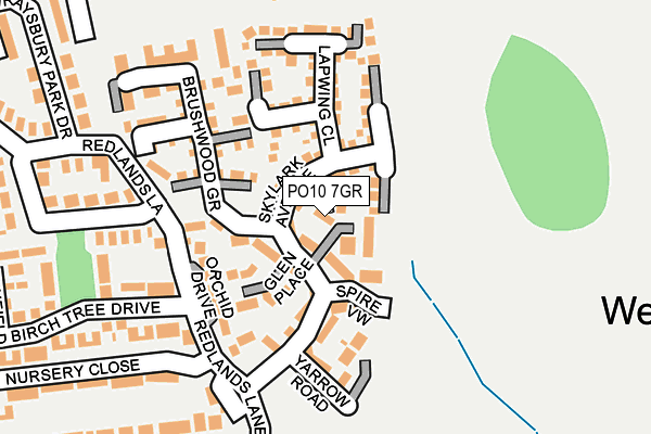 PO10 7GR map - OS OpenMap – Local (Ordnance Survey) PO10 7GR map - OS OpenMap – Local (Ordnance Survey)
