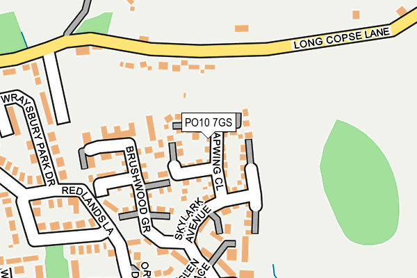 PO10 7GS map - OS OpenMap – Local (Ordnance Survey) PO10 7GS map - OS OpenMap – Local (Ordnance Survey)