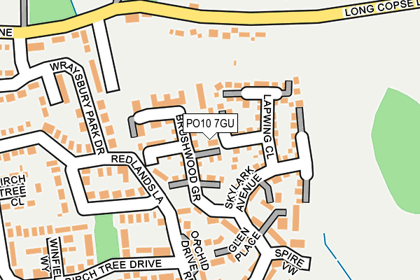 PO10 7GU map - OS OpenMap – Local (Ordnance Survey) PO10 7GU map - OS OpenMap – Local (Ordnance Survey)