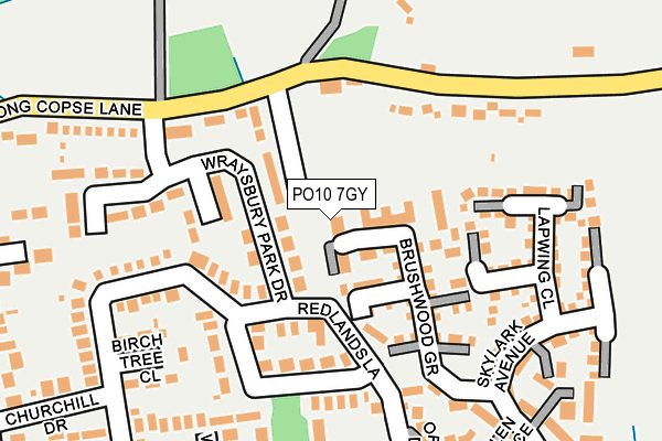 PO10 7GY map - OS OpenMap – Local (Ordnance Survey) PO10 7GY map - OS OpenMap – Local (Ordnance Survey)
