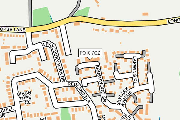 PO10 7GZ map - OS OpenMap – Local (Ordnance Survey) PO10 7GZ map - OS OpenMap – Local (Ordnance Survey)