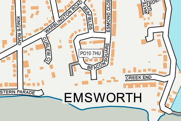 PO10 7HU map - OS OpenMap – Local (Ordnance Survey)