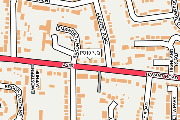 PO10 7JQ map - OS OpenMap – Local (Ordnance Survey) PO10 7JQ map - OS OpenMap – Local (Ordnance Survey)