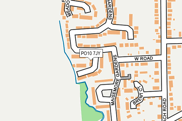 PO10 7JY map - OS OpenMap – Local (Ordnance Survey)