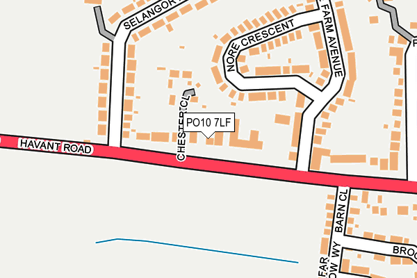 PO10 7LF map - OS OpenMap – Local (Ordnance Survey) PO10 7LF map - OS OpenMap – Local (Ordnance Survey)