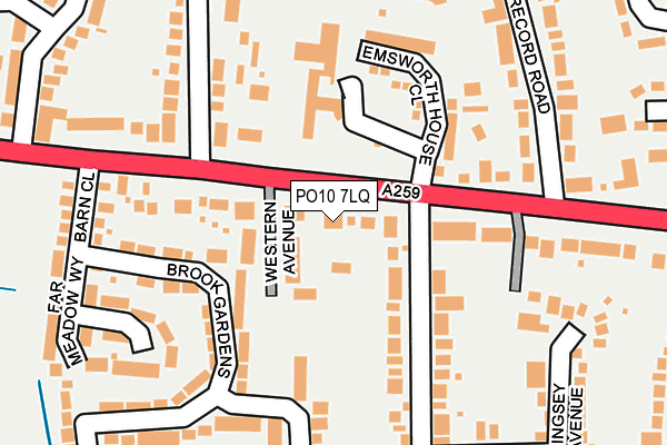 PO10 7LQ map - OS OpenMap – Local (Ordnance Survey) PO10 7LQ map - OS OpenMap – Local (Ordnance Survey)