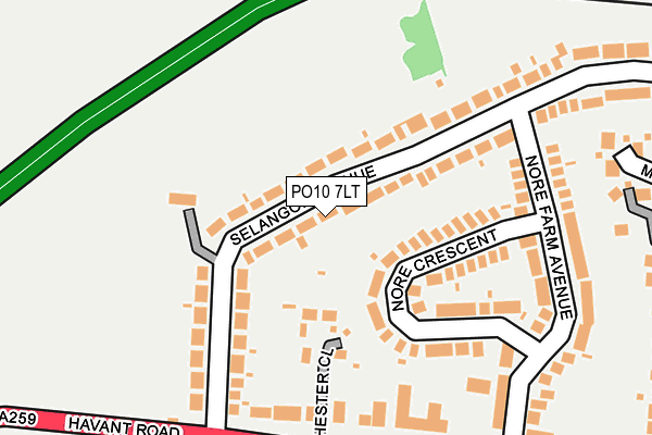 PO10 7LT map - OS OpenMap – Local (Ordnance Survey) PO10 7LT map - OS OpenMap – Local (Ordnance Survey)
