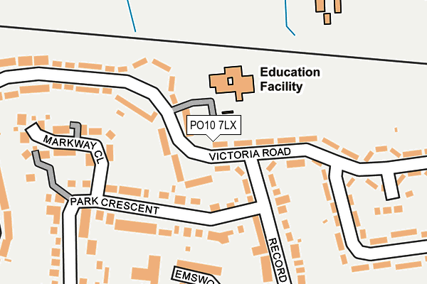 PO10 7LX map - OS OpenMap – Local (Ordnance Survey) PO10 7LX map - OS OpenMap – Local (Ordnance Survey)