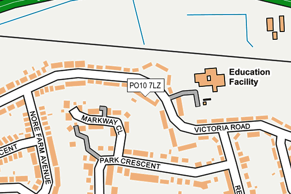 PO10 7LZ map - OS OpenMap – Local (Ordnance Survey) PO10 7LZ map - OS OpenMap – Local (Ordnance Survey)