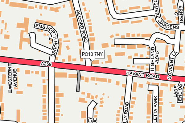 PO10 7NY map - OS OpenMap – Local (Ordnance Survey) PO10 7NY map - OS OpenMap – Local (Ordnance Survey)