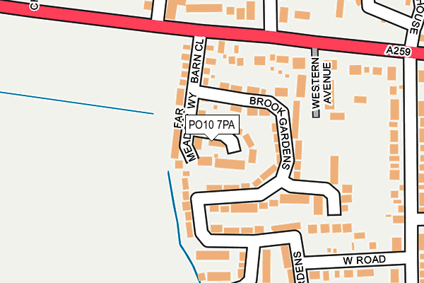 PO10 7PA map - OS OpenMap – Local (Ordnance Survey) PO10 7PA map - OS OpenMap – Local (Ordnance Survey)