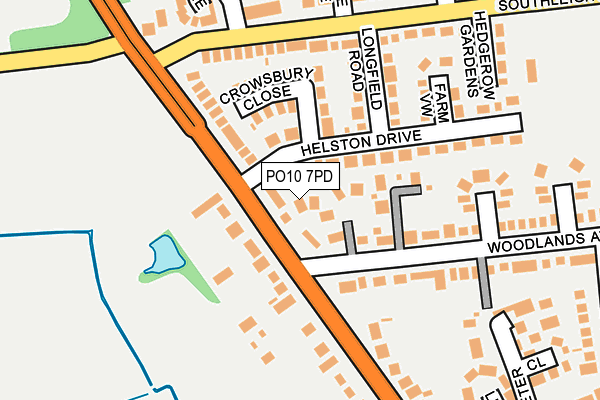 PO10 7PD map - OS OpenMap – Local (Ordnance Survey) PO10 7PD map - OS OpenMap – Local (Ordnance Survey)