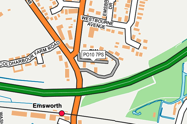 PO10 7PS map - OS OpenMap – Local (Ordnance Survey)