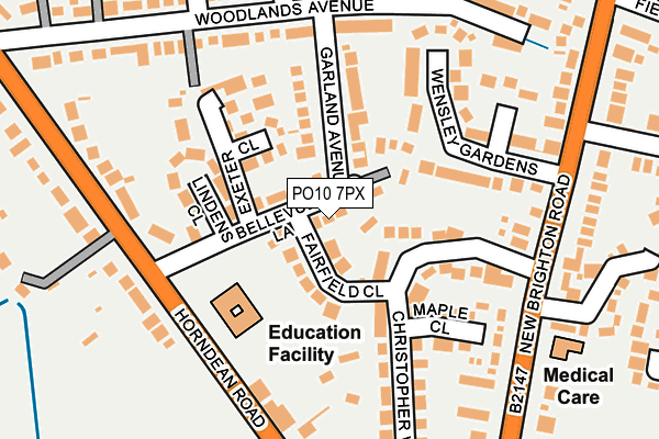 PO10 7PX map - OS OpenMap – Local (Ordnance Survey) PO10 7PX map - OS OpenMap – Local (Ordnance Survey)