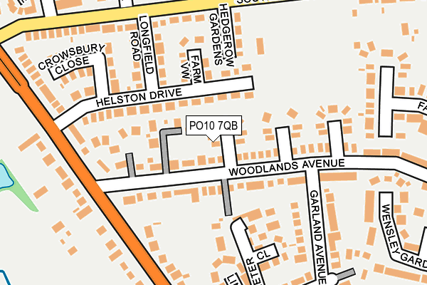PO10 7QB map - OS OpenMap – Local (Ordnance Survey) PO10 7QB map - OS OpenMap – Local (Ordnance Survey)
