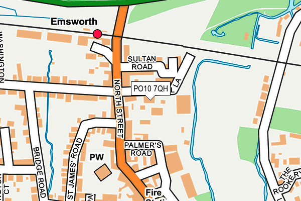 PO10 7QH map - OS OpenMap – Local (Ordnance Survey)