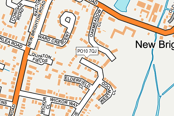 PO10 7QJ map - OS OpenMap – Local (Ordnance Survey)