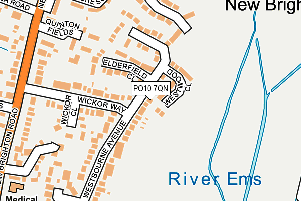 PO10 7QN map - OS OpenMap – Local (Ordnance Survey)