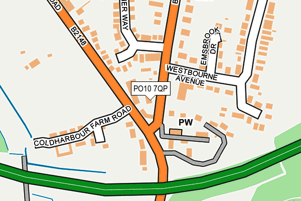 PO10 7QP map - OS OpenMap – Local (Ordnance Survey) PO10 7QP map - OS OpenMap – Local (Ordnance Survey)