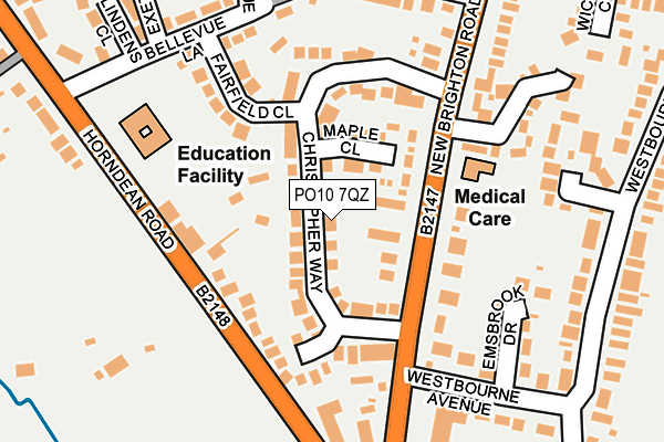 PO10 7QZ map - OS OpenMap – Local (Ordnance Survey) PO10 7QZ map - OS OpenMap – Local (Ordnance Survey)