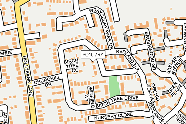 PO10 7RY map - OS OpenMap – Local (Ordnance Survey) PO10 7RY map - OS OpenMap – Local (Ordnance Survey)