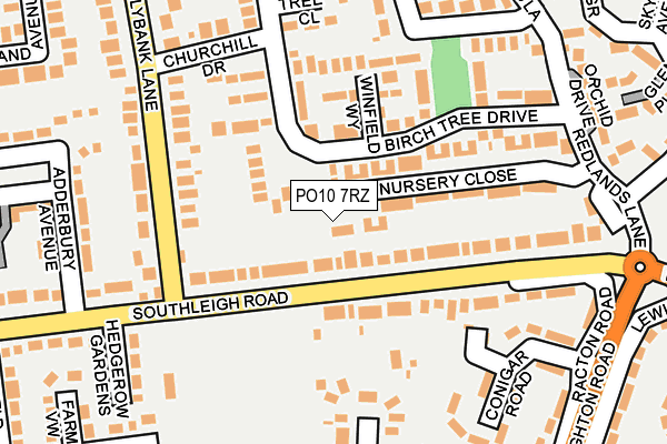 PO10 7RZ map - OS OpenMap – Local (Ordnance Survey) PO10 7RZ map - OS OpenMap – Local (Ordnance Survey)