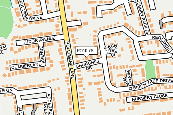 PO10 7SL map - OS OpenMap – Local (Ordnance Survey) PO10 7SL map - OS OpenMap – Local (Ordnance Survey)