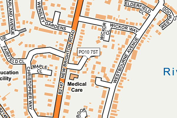 PO10 7ST map - OS OpenMap – Local (Ordnance Survey) PO10 7ST map - OS OpenMap – Local (Ordnance Survey)