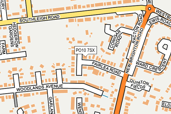 PO10 7SX map - OS OpenMap – Local (Ordnance Survey) PO10 7SX map - OS OpenMap – Local (Ordnance Survey)