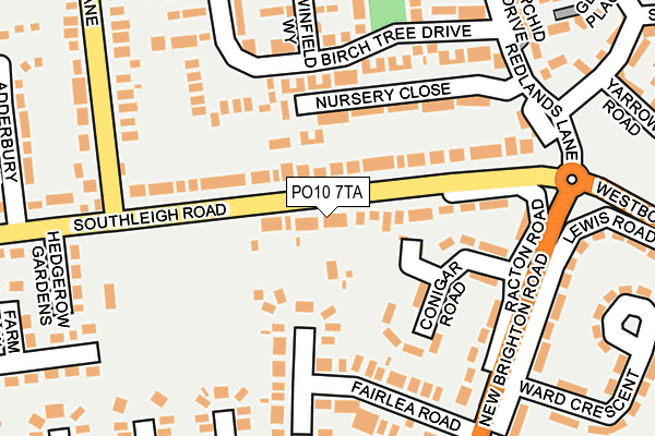 PO10 7TA map - OS OpenMap – Local (Ordnance Survey) PO10 7TA map - OS OpenMap – Local (Ordnance Survey)