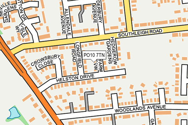 PO10 7TN map - OS OpenMap – Local (Ordnance Survey) PO10 7TN map - OS OpenMap – Local (Ordnance Survey)