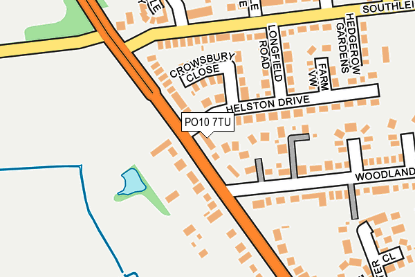 PO10 7TU map - OS OpenMap – Local (Ordnance Survey) PO10 7TU map - OS OpenMap – Local (Ordnance Survey)