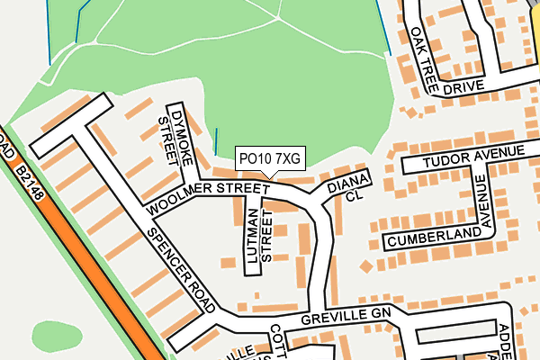 PO10 7XG map - OS OpenMap – Local (Ordnance Survey) PO10 7XG map - OS OpenMap – Local (Ordnance Survey)