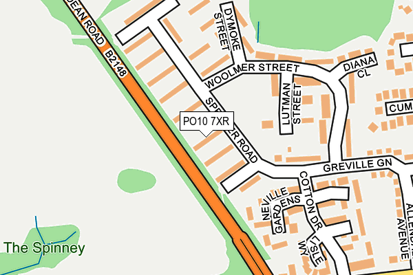 PO10 7XR map - OS OpenMap – Local (Ordnance Survey) PO10 7XR map - OS OpenMap – Local (Ordnance Survey)