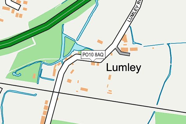 PO10 8AQ map - OS OpenMap – Local (Ordnance Survey)