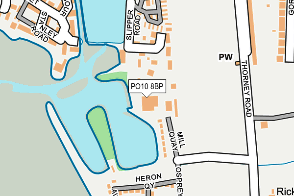 PO10 8BP map - OS OpenMap – Local (Ordnance Survey)