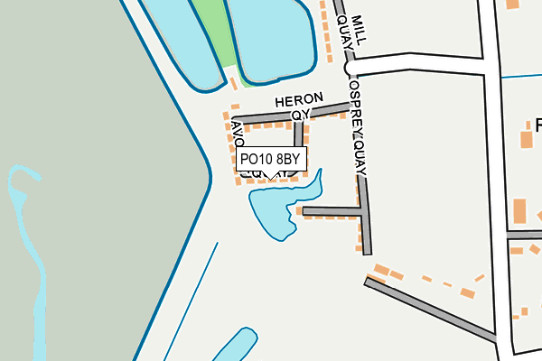 PO10 8BY map - OS OpenMap – Local (Ordnance Survey)
