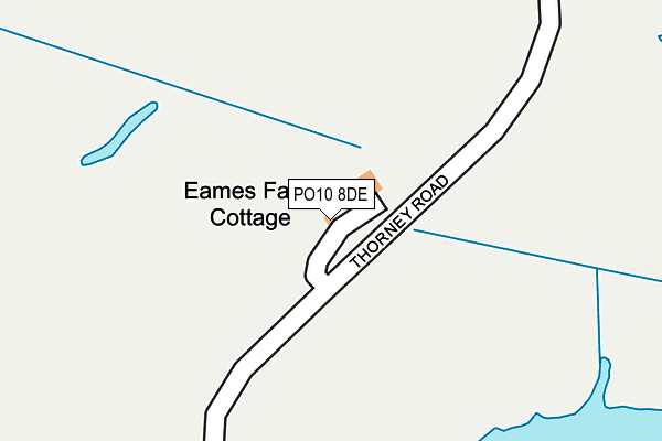PO10 8DE map - OS OpenMap – Local (Ordnance Survey)