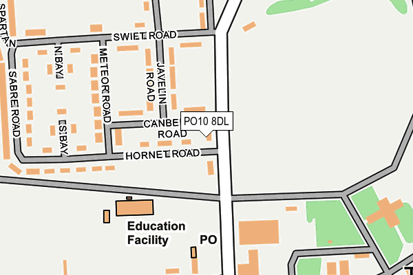 PO10 8DL map - OS OpenMap – Local (Ordnance Survey) PO10 8DL map - OS OpenMap – Local (Ordnance Survey)