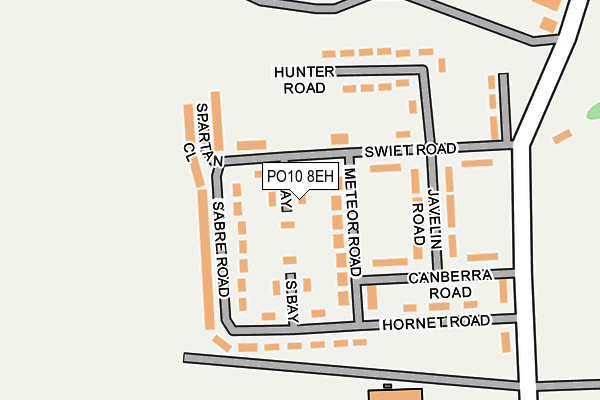 PO10 8EH map - OS OpenMap – Local (Ordnance Survey)