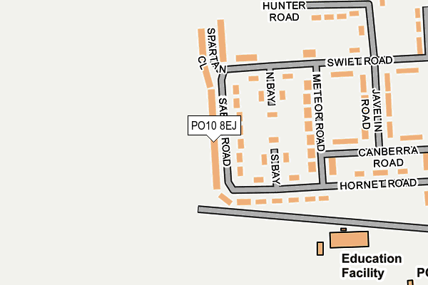 PO10 8EJ map - OS OpenMap – Local (Ordnance Survey) PO10 8EJ map - OS OpenMap – Local (Ordnance Survey)