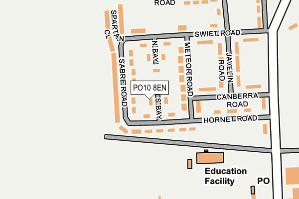 PO10 8EN map - OS OpenMap – Local (Ordnance Survey)