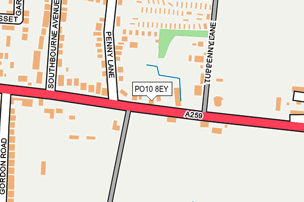 PO10 8EY map - OS OpenMap – Local (Ordnance Survey) PO10 8EY map - OS OpenMap – Local (Ordnance Survey)