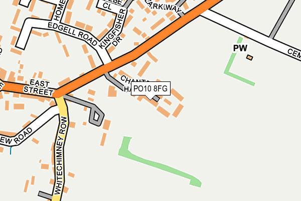 PO10 8FG map - OS OpenMap – Local (Ordnance Survey)