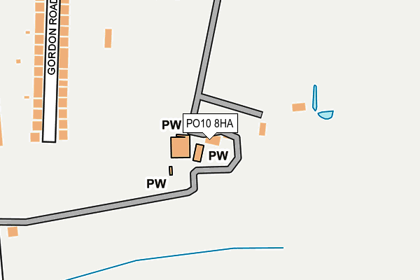 PO10 8HA map - OS OpenMap – Local (Ordnance Survey)