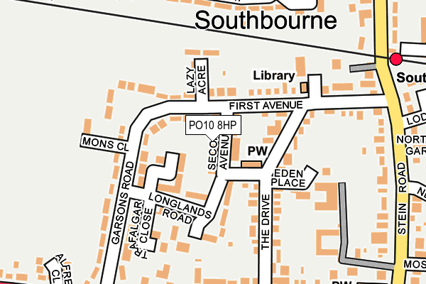 PO10 8HP map - OS OpenMap – Local (Ordnance Survey)