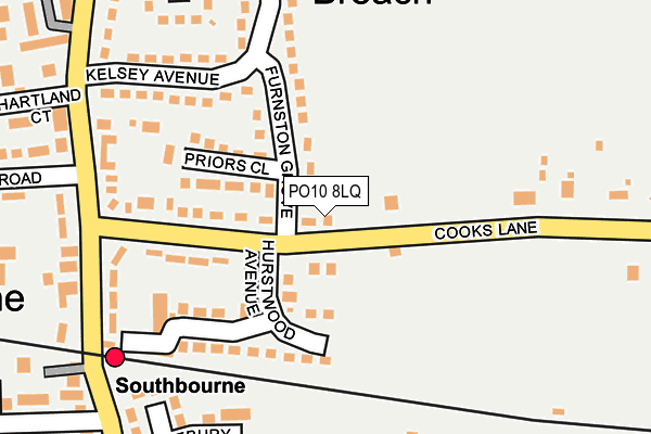 PO10 8LQ map - OS OpenMap – Local (Ordnance Survey) PO10 8LQ map - OS OpenMap – Local (Ordnance Survey)